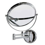 3X Magnifier Extendable Wall-Mounted Makeup Mirror Double-Sided Bathroom Mirror