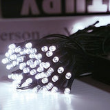 Garden Decoration Solar String Lights Outdoor with 8 Modes White