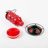 Stained Glass Hummingbird Feeder for Outdoors Hangingfor Outside Red