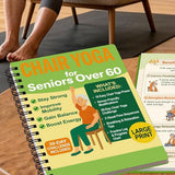 Chair Yoga for Seniors 30-Day Challenge Gentle Seated Yoga Guide for Women & Men Light Green