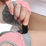 Durable Half-Finger Fitness Gloves for Gym Workouts Men & Women Pink