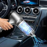 Cordless Handheld Vacuum Cleaner Home Car Dust Blower Dust Blower Mini Air Duster Grey