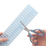24Pcs Adjustable Clapboard Drawer Cabinet Divider Partition DIY Storage Organiser Blue