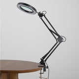 5X Magnifying Lamp 3-Color Adjustable Reading Light for Close Work Repair Black
