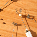 3 in 1 Electric Milk Frother Coffee Stirrer White