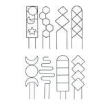 Set of 8Pcs Indoor Plant Trellis for Climbing Plants Metal Trellis Support Stake for Potted Plants