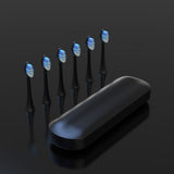 5-Mode Electric Toothbrush with Timer Travel Sonic Toothbrush with 6 Replacement Heads Black