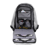 Anti-Theft Backpack School Travel Laptop Bag with USB Charging Port Gray