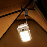 USB Cap Solar Light with 60 LEDs 3 Dimming Modes Easy Installation for Awning Camper Cream White