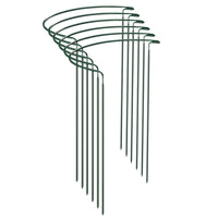 Plant Supports Stakes Set Half Round Metal Garden Stakes for Outdoor Indoor Plants