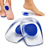 Pair of Gel Shoe Cushion Heel Insole Foot Insert Heel Pads – Blue