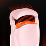 Heated Eyelash Curler – Portable Electric Lash Curler for Long-Lasting Natural Curls Macaron Pink
