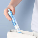 2Pcs Travel Toothbrush with Built-in Toothpaste Container Kit Foldable Toothbrush for Camping Trip