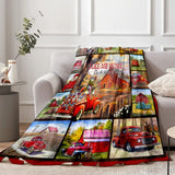 Christmas Throw Blanket Flannel Blankets for Couch Bed Sofa Style 1