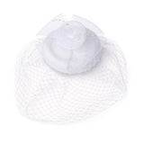 Birdcage Veil Bridal Headpiece Vintage Mesh Rose Hair Accessory White