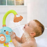 Baby Bath Shower Head Kid Shower Sprinkler Shower Water Spray Bathtub Fountain Toy Blue Elephant