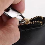 4 PCS Zinc Alloy Mini Zipper Lock Carabiners for Luggage and Backpacks Silver