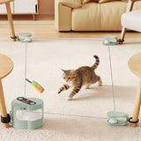 Interactive Automatic Cat Toy Moving Toy for Bored Cats Green