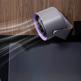 Digital Display Desk Fan Air Circulator Quiet Fan 100 Speeds Adjustable Table Fan for Camping Office Dorm Grey