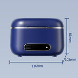 Upgraded Retainer Cleaner Machine for Braces Aligner Toothbrush Jewelry Blue