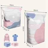 4PCS Self Compression Storage Bags Vacuum-Free Clothes Storage Bags for Bedding Clothing Moving Travel Organization