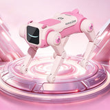 AI Robot Dog Toy Remote Control Stunt with Voice Commands Pink