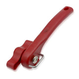 Smooth Edge Can Opener Manual Stainless Steel Secure Cut Lid Side Red