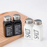 4Pcs Set Glass Shakers with Lids Salt and Pepper Shaker Set