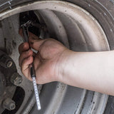 Mini Pencil Tire Pressure Gauge with Metal Nozzle Calibrated 10–120 PSI
