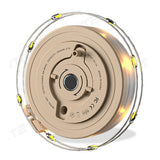 Portable Camping String Lights with Multiple Modes Rechargeable LED Camping Lantern for Outdoor Party Khaki