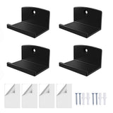 4PCS Vinyl Record Wall Mount Display for 1LP 2LP Black