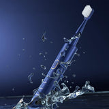 Electric Toothbrush for Adults – Sonic Toothbrush with 6 Brush Heads and Smart Timer Blue