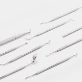 Professional Dental Tool Kit 6 Piece Stainless Steel Oral Care Set Silver