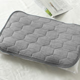 Pillowcase and Pillow Towel Set Cooling Pillow Covering Decorative Cushion Cover Set Grey
