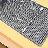 Bar Mat Non Slip Cocktail Mat Drip Mat for Countertops 45x30cm Home Bar Gray