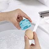 Set of 2Pcs Egg Cleaning Brush Fresh Egg Scrubber Reusable Egg Washing Tools Blue