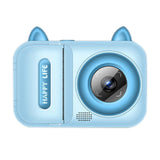 1080P Instant Print Digital Camera with 1 Roll Printing Paper Blue