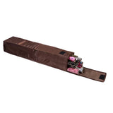 Wrapping Paper Organizer Bag Holds 9 Rolls with Pocket for Christmas Brown