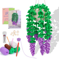 Knitting Kit for Beginners Hanging Potted Plants Needlework Starter Kit Style 1
