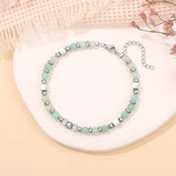 Moonstone & Amazonite Jasper Bracelet for Women – Stainless Steel Jewelry Gift Style 2