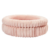 Donut Plush Pet Bed Soft Warm Nest for Cats Dogs Pink