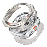 Full Cover Case and Glass Protector Compatible With Samsung Galaxy Watch Ultra 47mm Silver