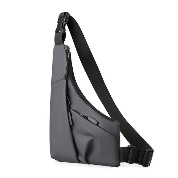 Anti Theft Travel Crossbody Bag  Multi-Pocket Shoulder Bag Grey