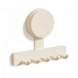 Razor Holder for Shower Powerful Suction Cup Shower Hooks for Towel Loofah Razor Squeegee White