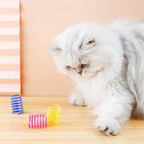 40 Pack Spring Cat Toys Bouncy Interactive Chase and Exercise Toys for Indoor Cats and Kittens
