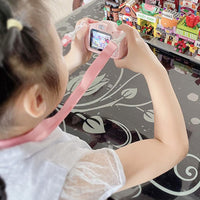 1080P Kids Digital Camera with 64GB TF Card for Christmas Birthday Pink