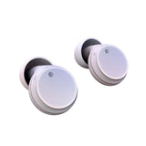 Pair of Silicone Ear Plugs Hearing Protection Sleeping Earplugs for Noise Cancelling White