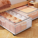 Under Bed Storage Containers with Wheels Drawers for Shoes Clothes and Blankets