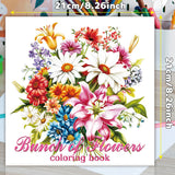 Set of 2 Coloring Books Floral Butterfly 24 Designs Each