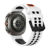 Silicone Watch Band Compatible With Samsung Galaxy Watch Ultra2 Ultra 2025 47mm White